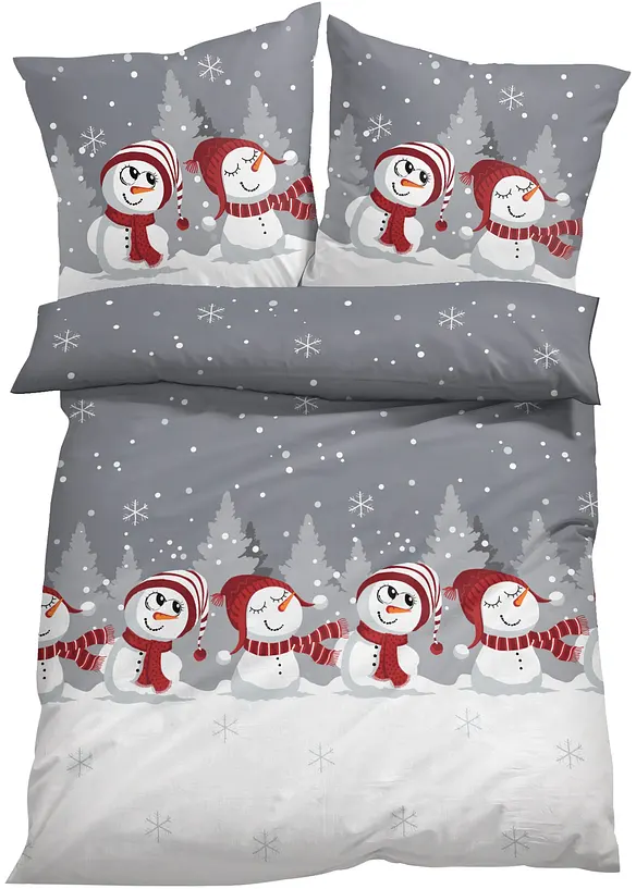 Dekbedovertrek met sneeuwpop, bonprix