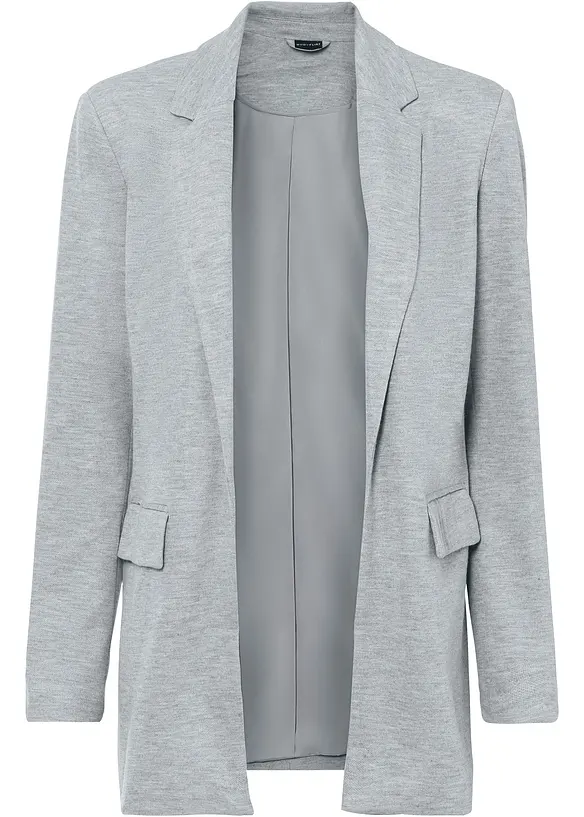 Lange jersey blazer met zakken, bonprix