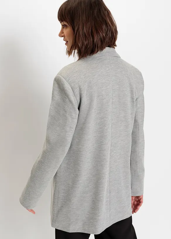 Lange jersey blazer met zakken, bonprix