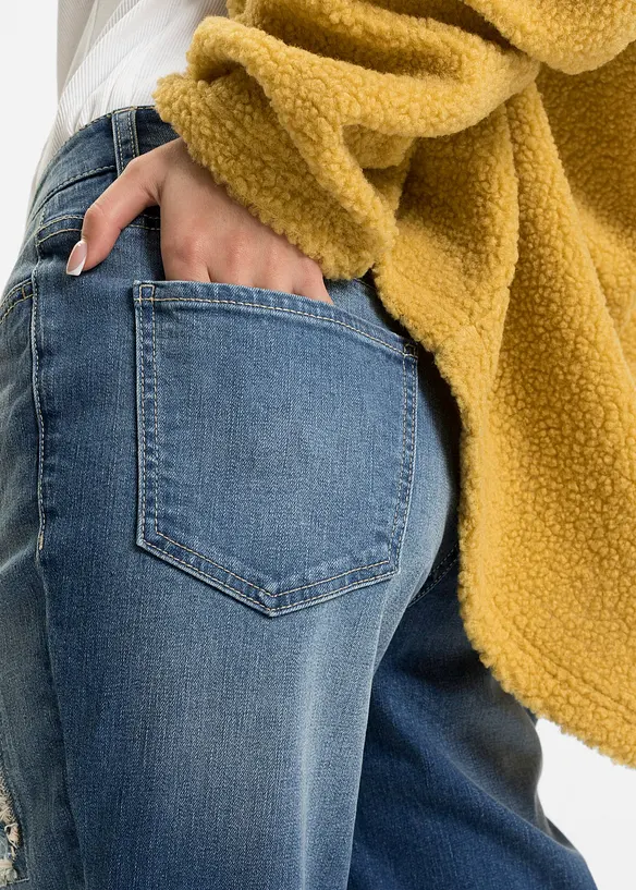 Boyfriend jeans mid waist, bonprix