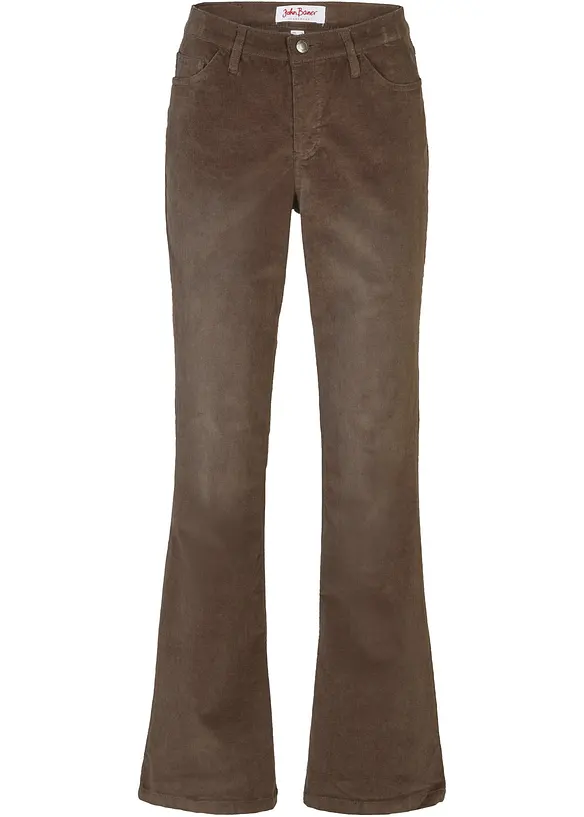 Stretch corduroy broek, flared, John Baner JEANSWEAR