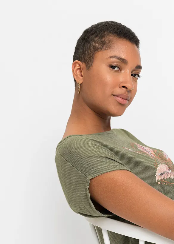 T-shirt van zachte viscose-mix, bonprix