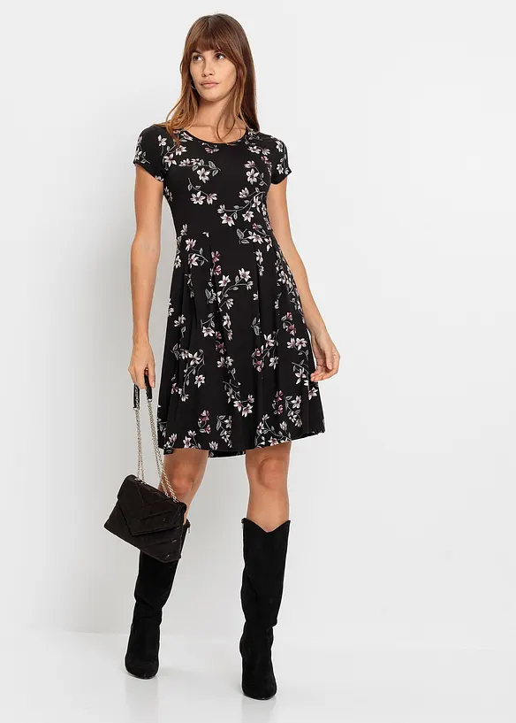 Jersey jurk in een viscosemix, bonprix