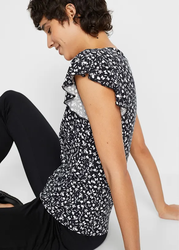 Shirt met viscose, bonprix