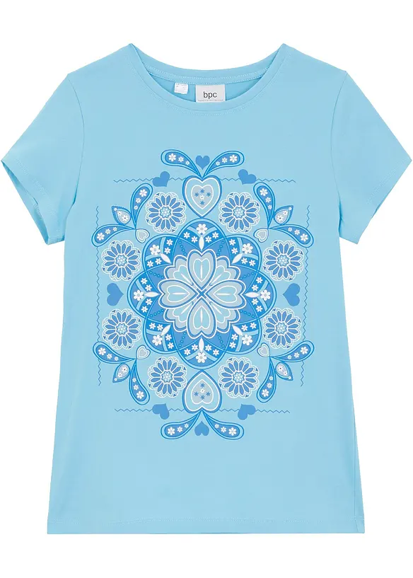 Meisjes T-shirt van biologisch katoen, bonprix