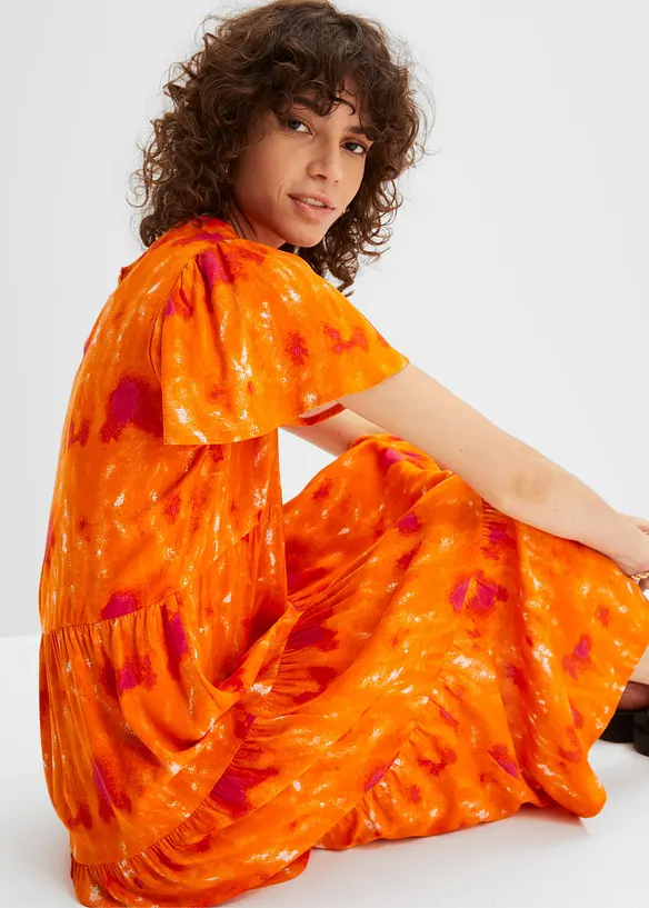 Midi jurk van viscose, bonprix