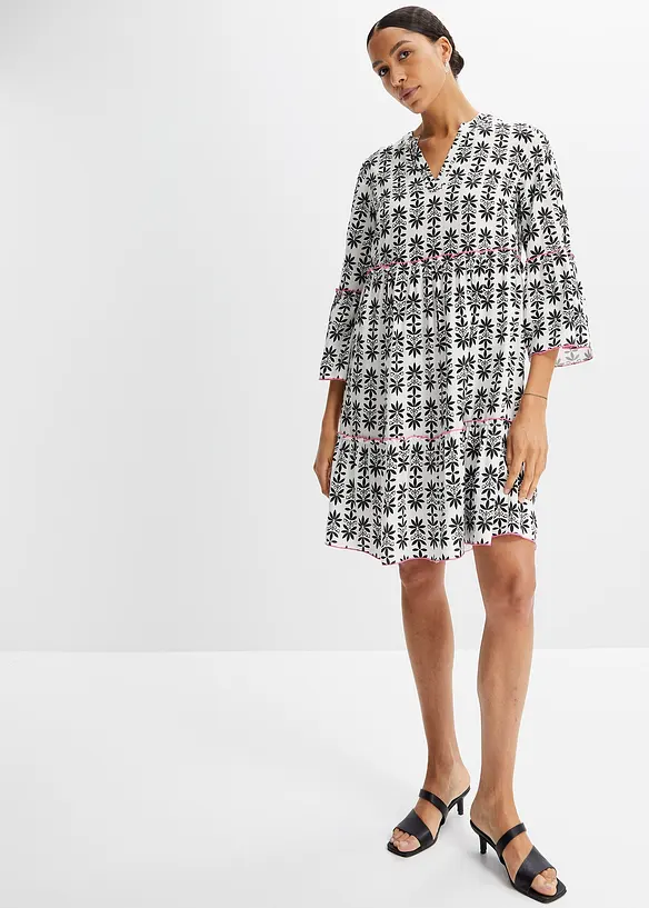 Tuniekjurk van vloeiende viscose, bonprix