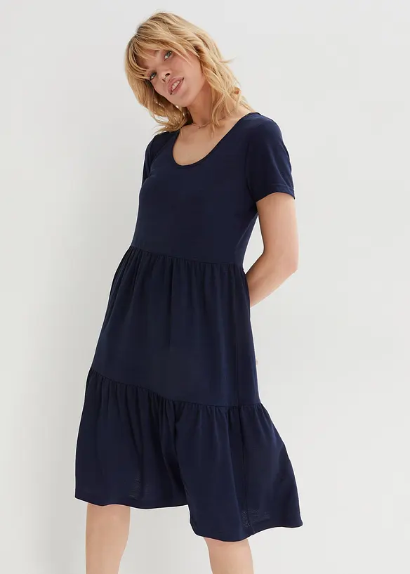 Shirtjurk met structuurpatroon van viscosemix, bonprix