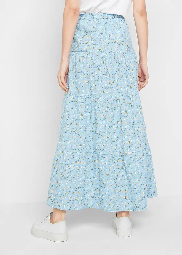 Maxi rok met volants, bonprix