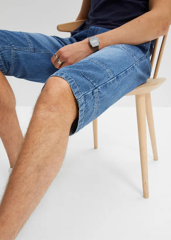 Lange jeans instapbermuda, relaxed fit, bonprix