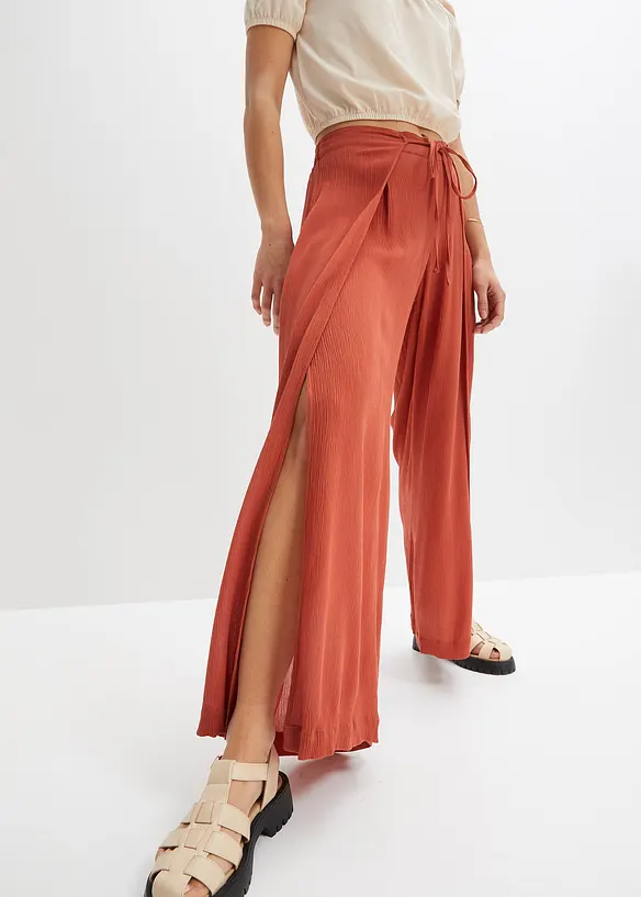 Broek van soepele viscose, bonprix