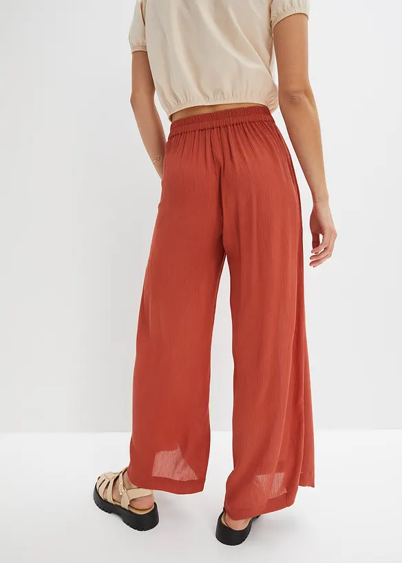 Broek van soepele viscose, bonprix