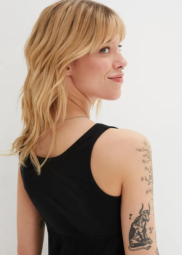 Jurk van katoen-jersey, kort, bonprix