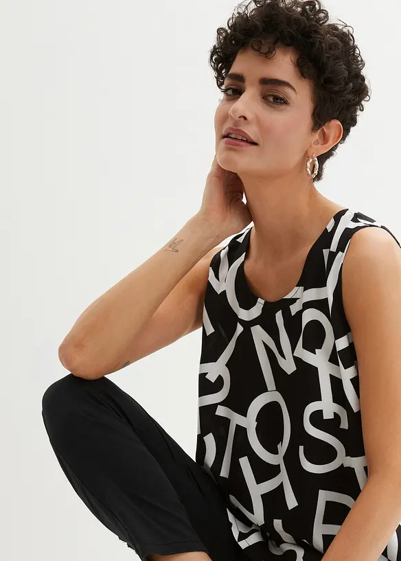 Blousetop van soepele viscose, bonprix