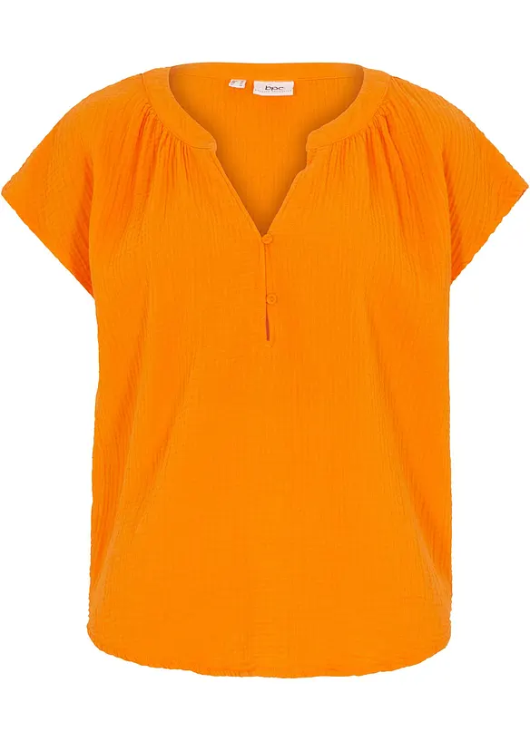 Mousseline blousetop van katoen, bonprix