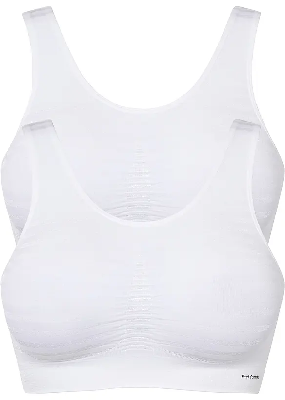 Feel Comfort naadloze bralette (set van 2), bonprix