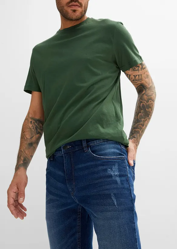 Slim fit stretch jeans, straight, bonprix