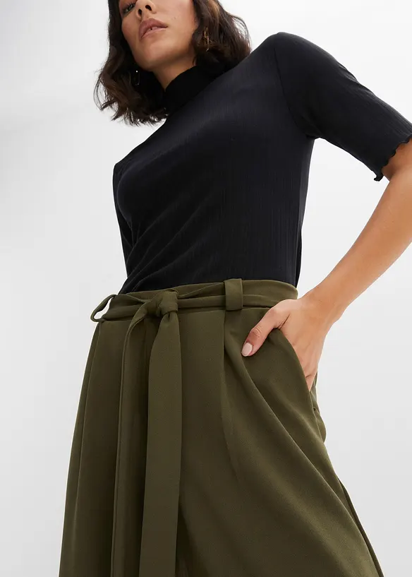 7/8 broek van jersey-crêpe, BODYFLIRT