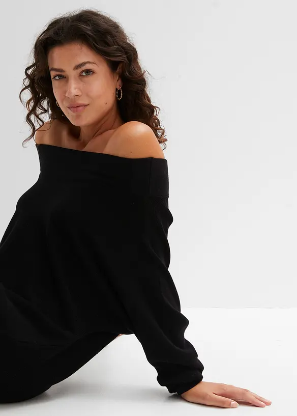 Off shoulder trui, bonprix