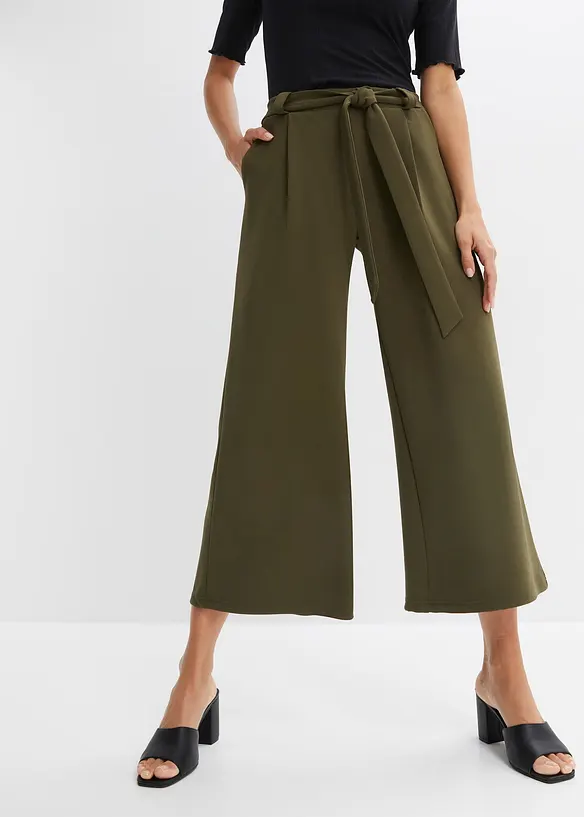 7/8 broek van jersey-crêpe, BODYFLIRT