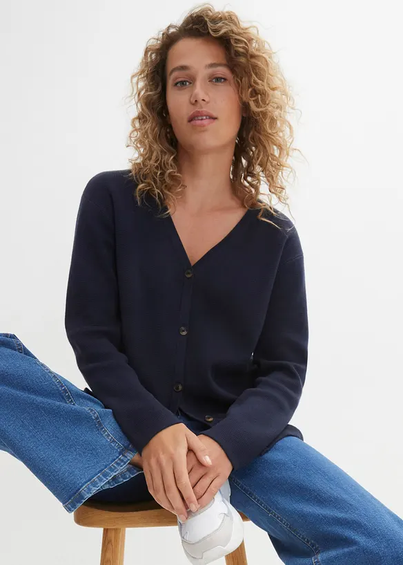 Fijn gebreid vest, bonprix