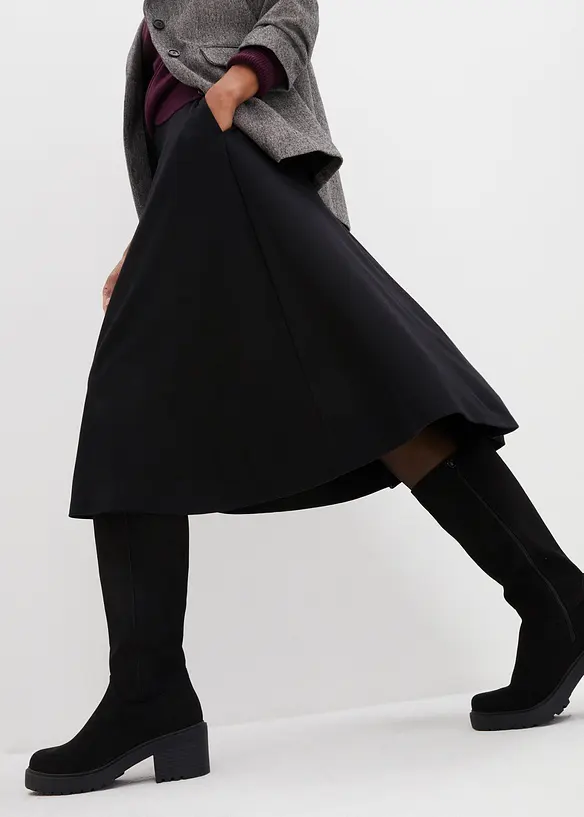 Midi rok van viscosemix, bonprix