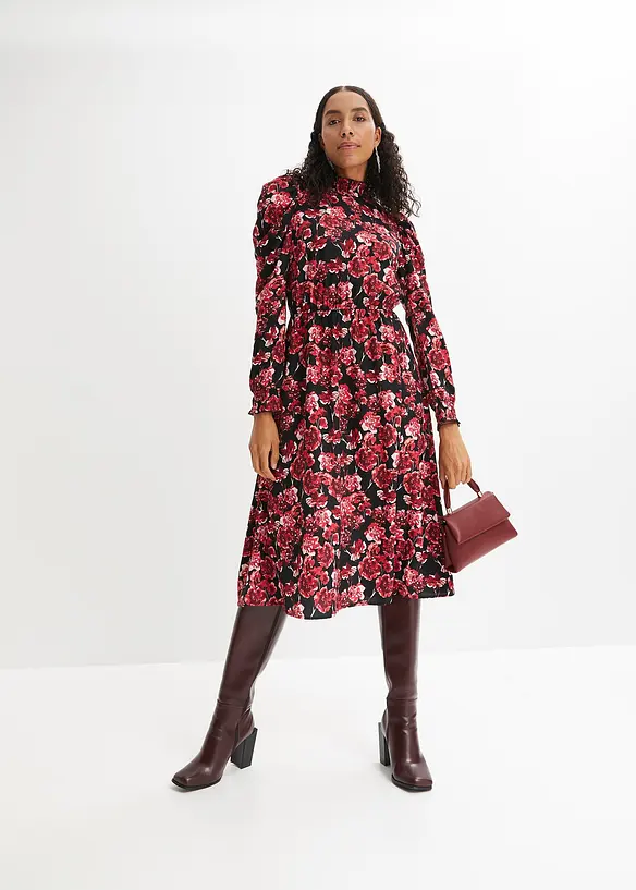 Midi jurk met bloemenpatroon, RAINBOW