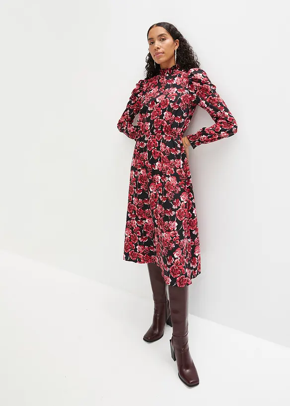 Midi jurk met bloemenpatroon, RAINBOW