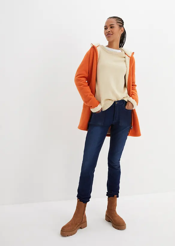 High-waist mom thermojeans met comfortband, bpc bonprix collection