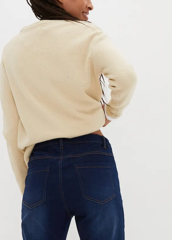 High-waist mom thermojeans met comfortband, bpc bonprix collection