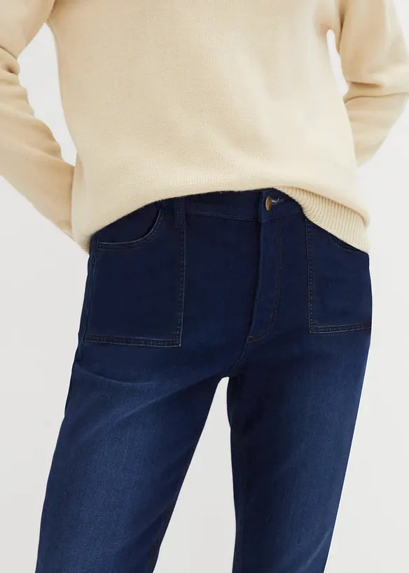 High-waist mom thermojeans met comfortband, bpc bonprix collection