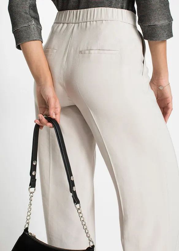 Lichte Marlene Dietrich broek met viscose, bonprix