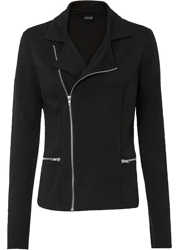 Biker jas in een viscosemix, bonprix