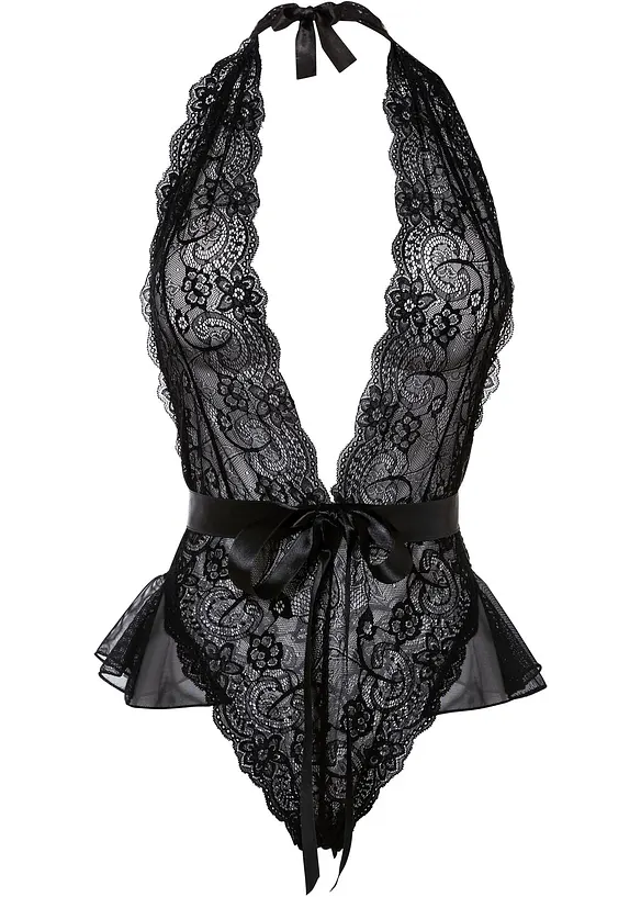 Body ouvert van kant, bonprix