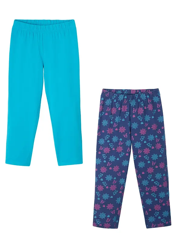Capri legging (set van 2) met biologisch katoen, bonprix