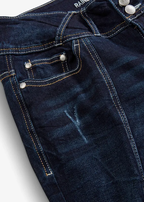 Bootcut jeans mid waist, stretch, bonprix