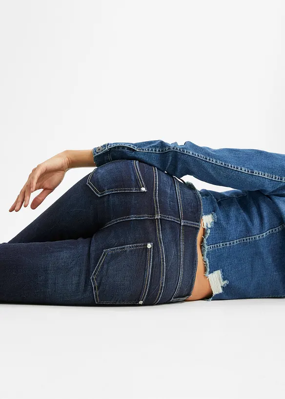 Bootcut jeans mid waist, stretch, bonprix