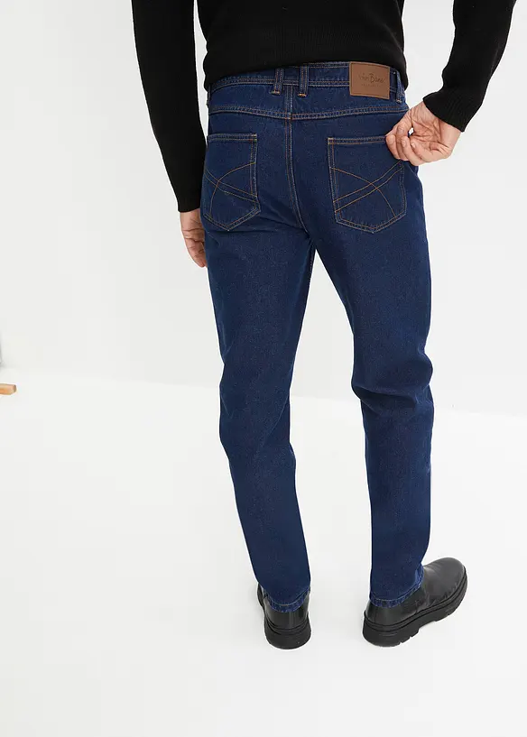 Classic fit jeans met deels elastische tailleband, straight, bonprix