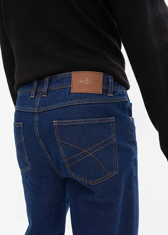 Classic fit jeans met deels elastische tailleband, straight, bonprix