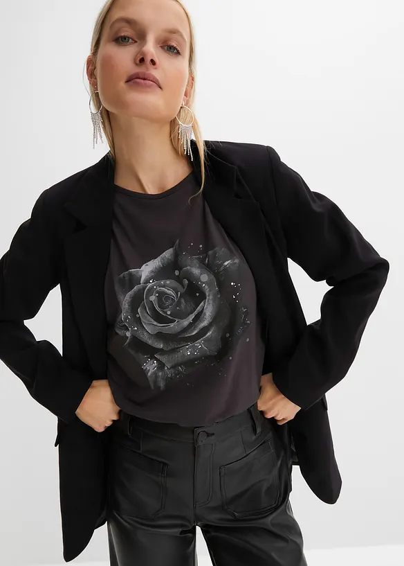 Cold shoulder shirt van viscose, bonprix