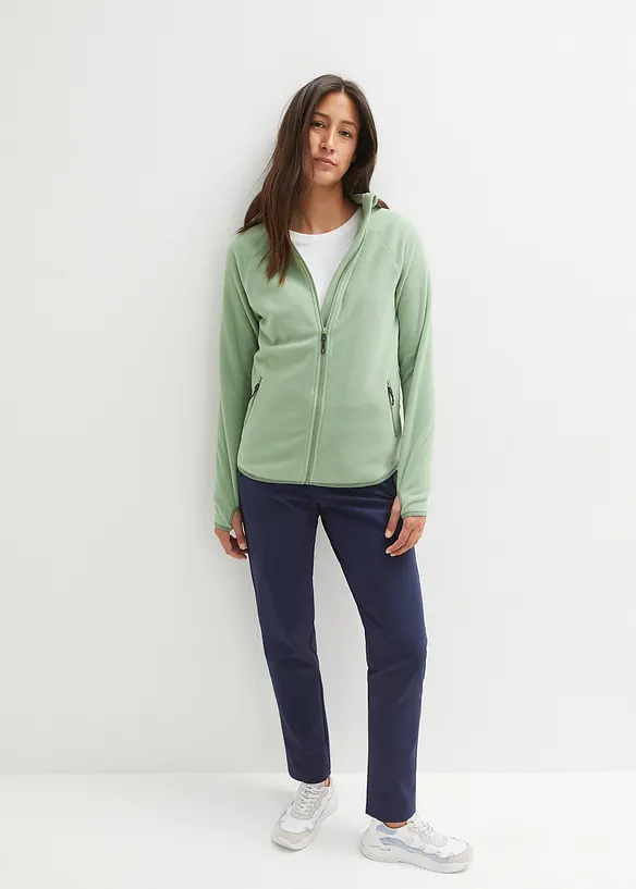 Fleece vest met ritszakken, bonprix