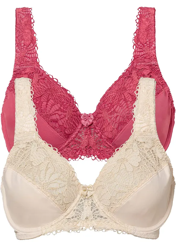 Minimizer bh met gewatteerde schouderbandjes (set van 2), bonprix