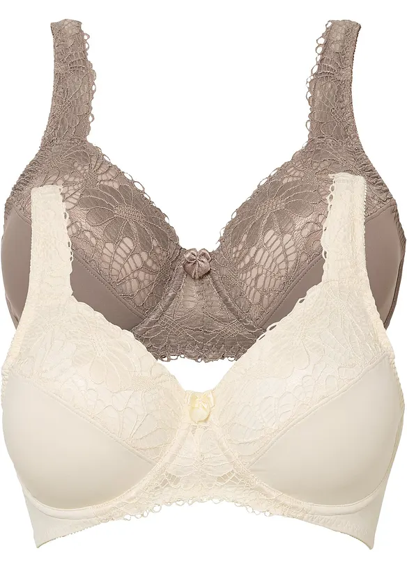 Minimizer bh met gewatteerde schouderbandjes (set van 2), bonprix