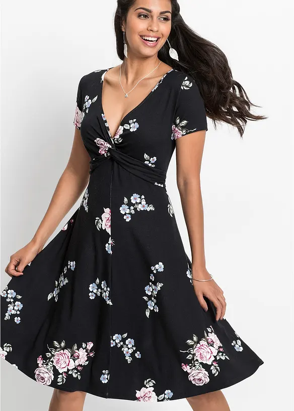 Jersey jurk in een viscosemix, bonprix