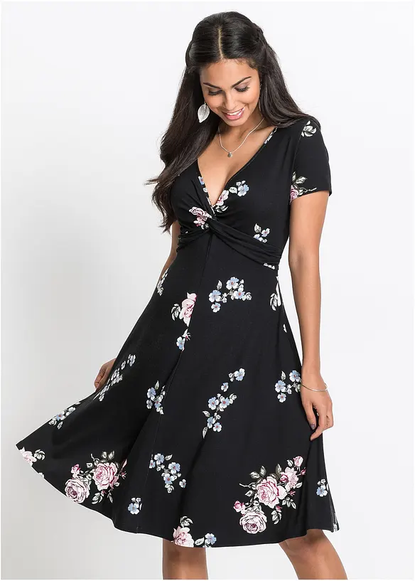 Jersey jurk in een viscosemix, bonprix
