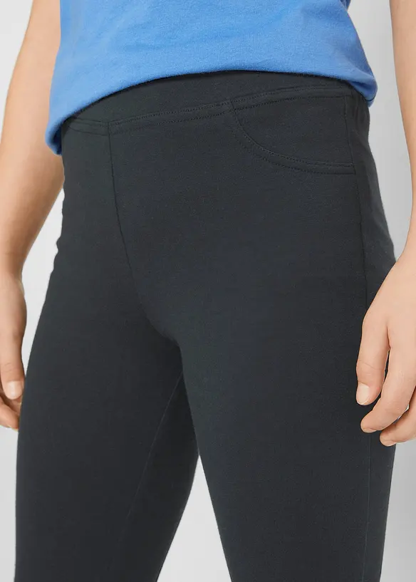 Jazzpants van elastische mix met biologisch katoen, bonprix