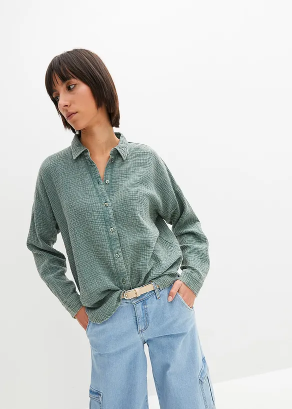 Blouse van mousseline, bonprix