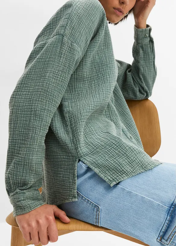 Blouse van mousseline, bonprix
