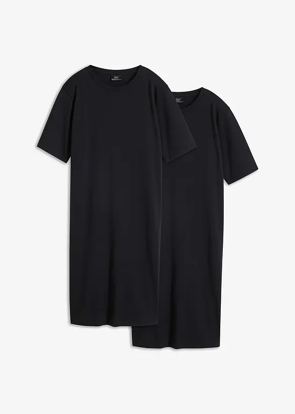 Oversized shirtjurk van katoen (set van 2), bonprix