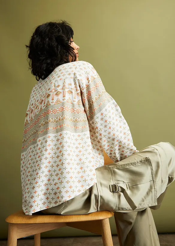 Blouse van soepele viscose, bonprix